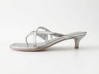 Kitten Heel Sandal - Sliver (PRE-ORDER)